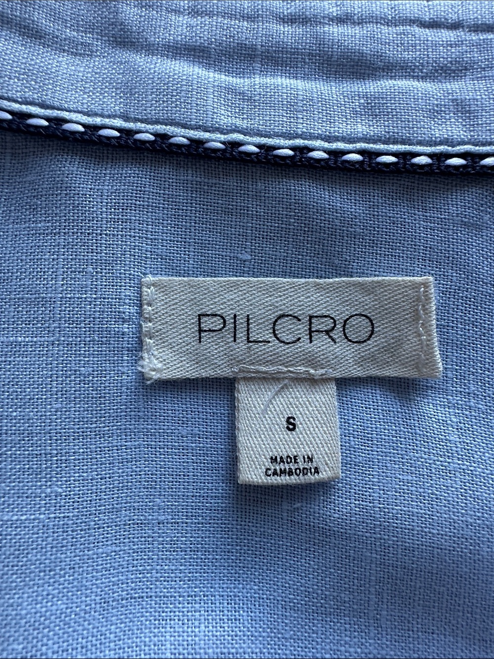 Pilcro Aly 100% Linen Puff Sleeve Blouse - Picture 7 of 9